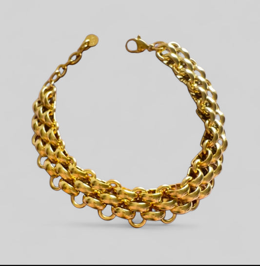 Bracelet Multi Chaînes Large Luxe